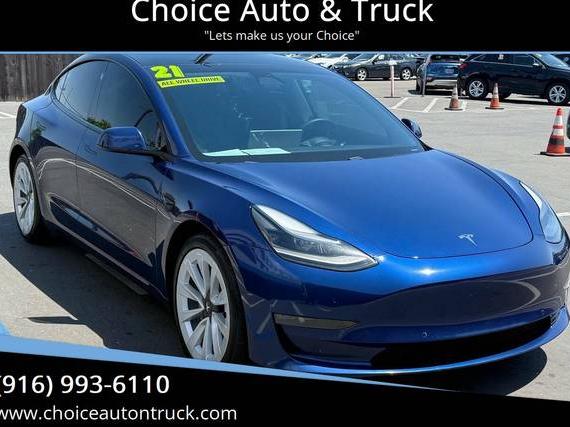 TESLA MODEL 3 2021 5YJ3E1EB8MF998873 image